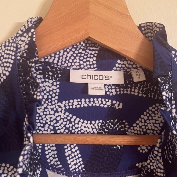 Zenergy® by Chico’s UPF Ruffle-Neck Polo - Picture 2 of 6